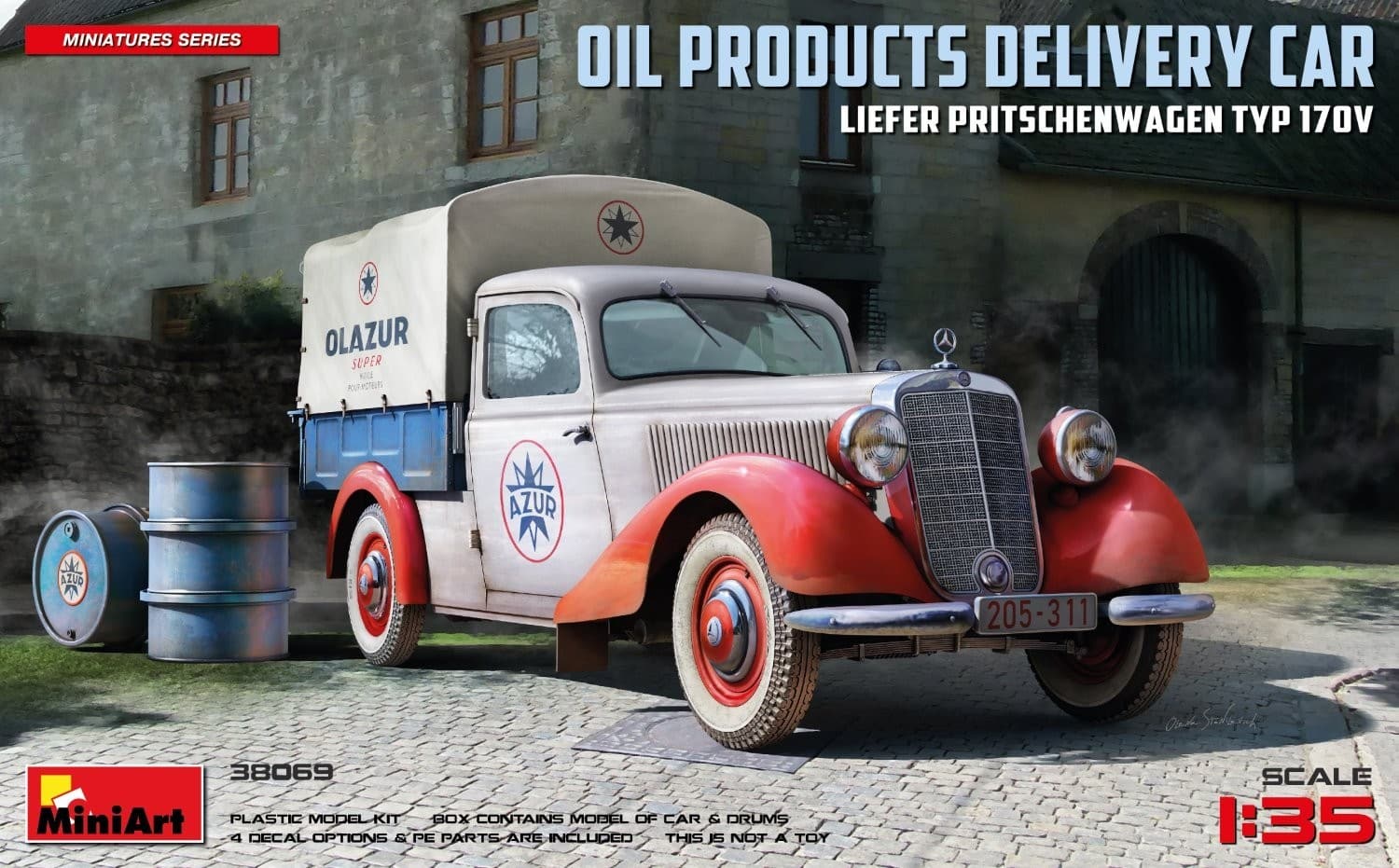 38069 OIL PRODUCTS DELIVERY CAR, LIEFER PRITSCHENWAGEN TYP 170V