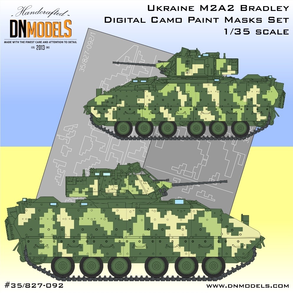 Ukraine M2A2 Bradley Digital Camouflage Paint Mask Set