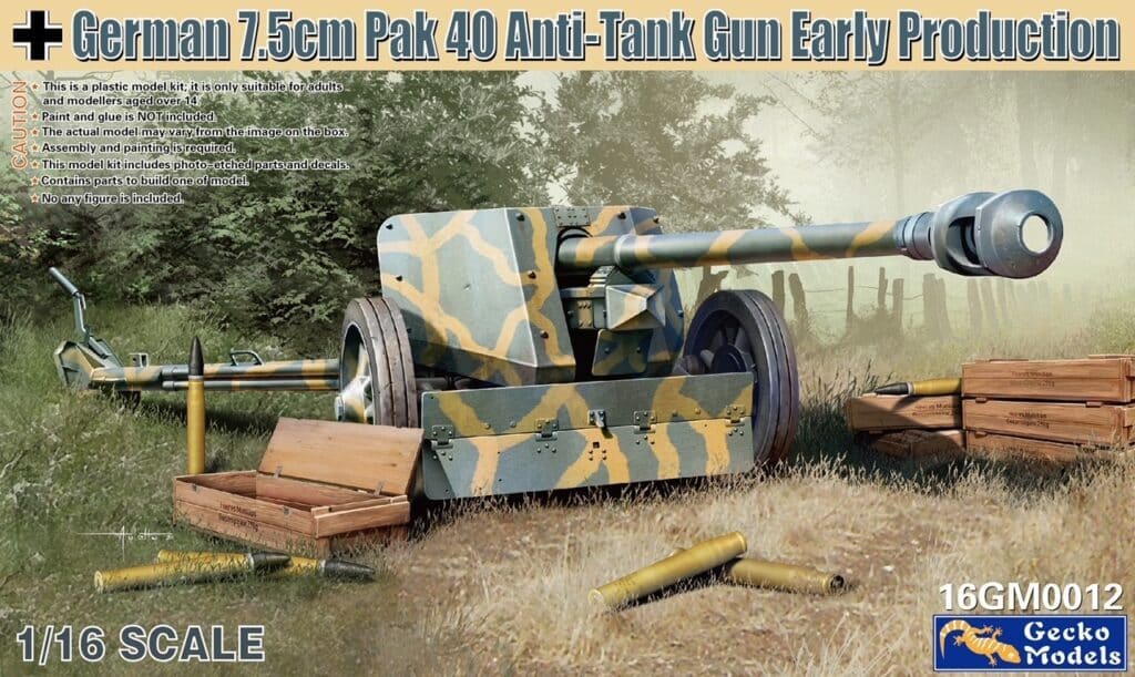 Gecko Models: 1/16 Pak 40 (Early Production)