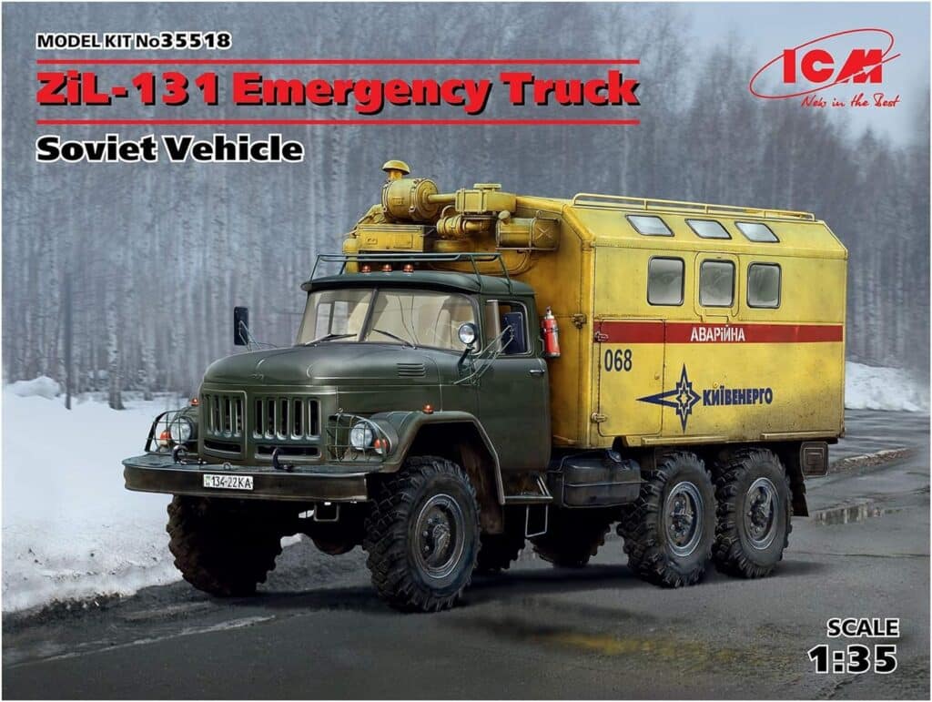 ICM Models 1/35 ZiL-131 Emergency Truck Model Kit