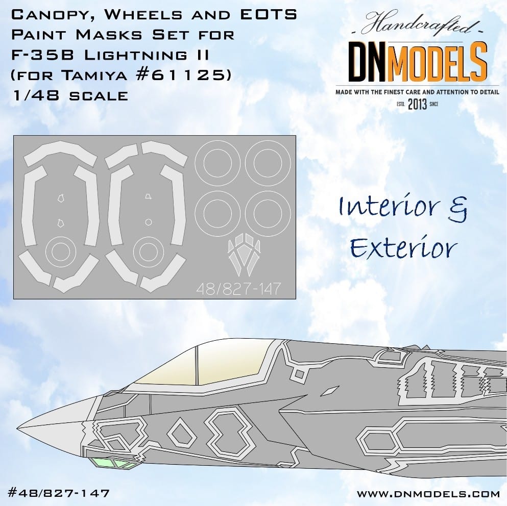 F-35B Canopy, Wheels & EOTS Paint Masks