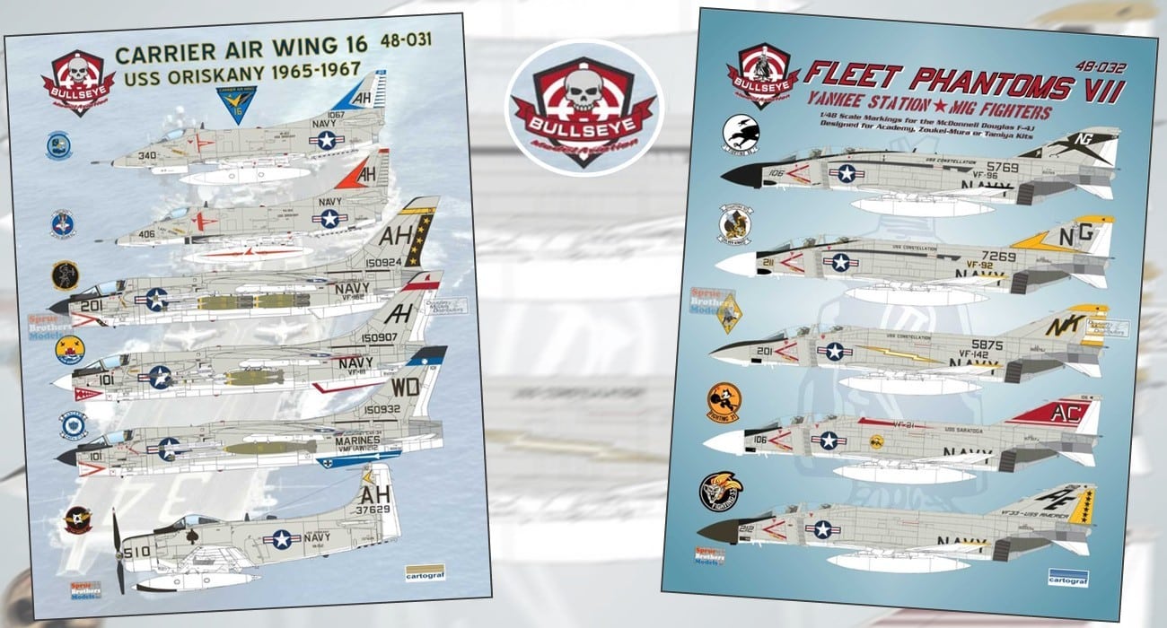 US Navy & Marines Carrier Wing Decal Sets Released