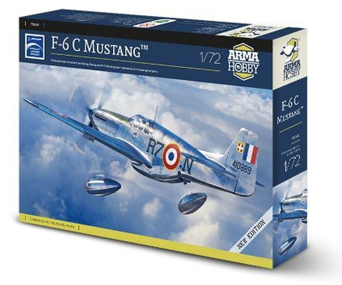 Arma Hobby 1/72 Scale F-6C Mustang Expert Set