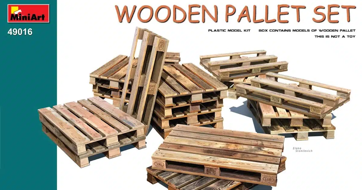 New wooden pallets in 48th scale from MiniArt...