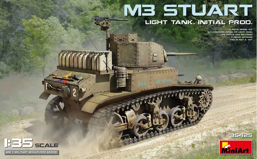 The Modelling News: Preview: MiniArt's second of the new-tooled 1/35th scale M3 Stuart