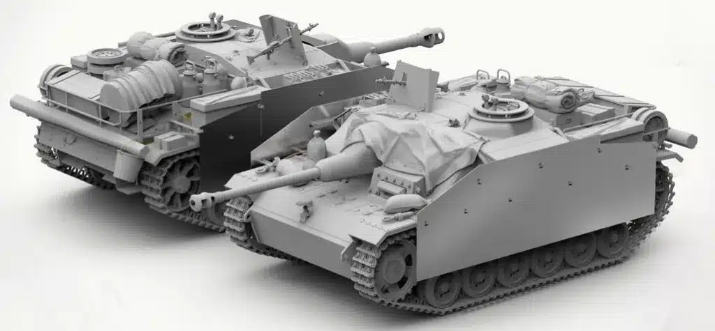 Takom's new StuH 42 & StuG III Ausf.G Mid Production 2 in 1 w/stowage in 1/35th scale...