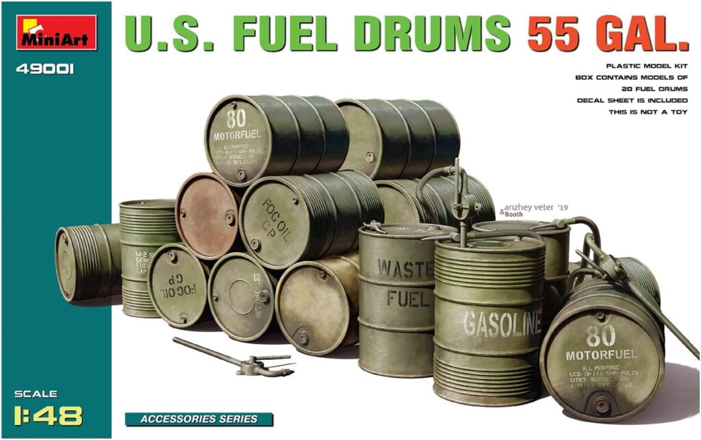 MiniArt US 55 Gal. Fuel Drums