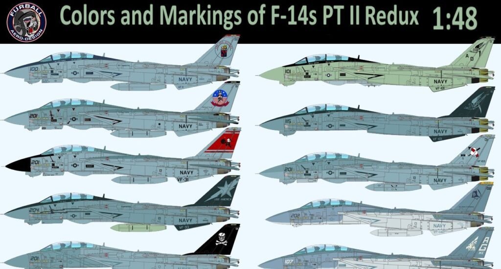 Decals: Colors & Markings of F-14s PT II Returning