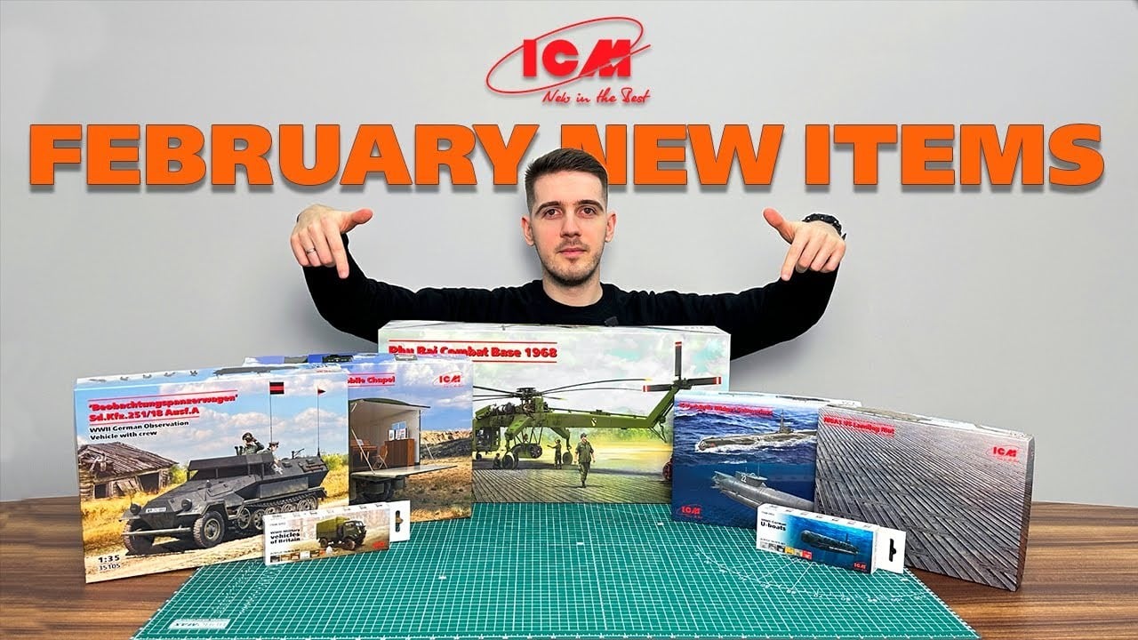 NEW VIDEO! The review of ICM February 2024 Plastic Model Kits