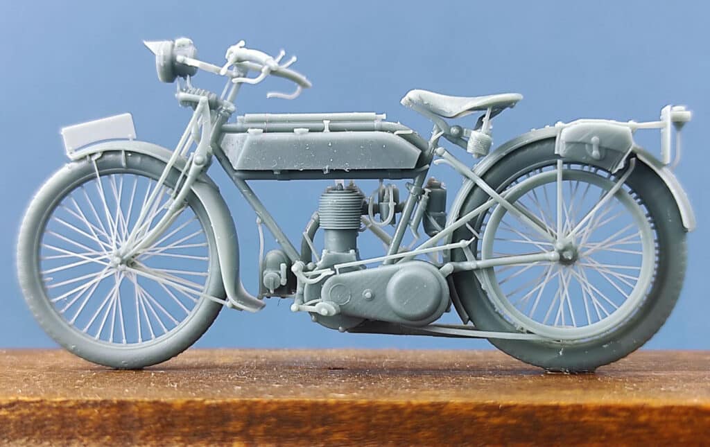 1-35 British Motorcycle Tr.Model H Sample