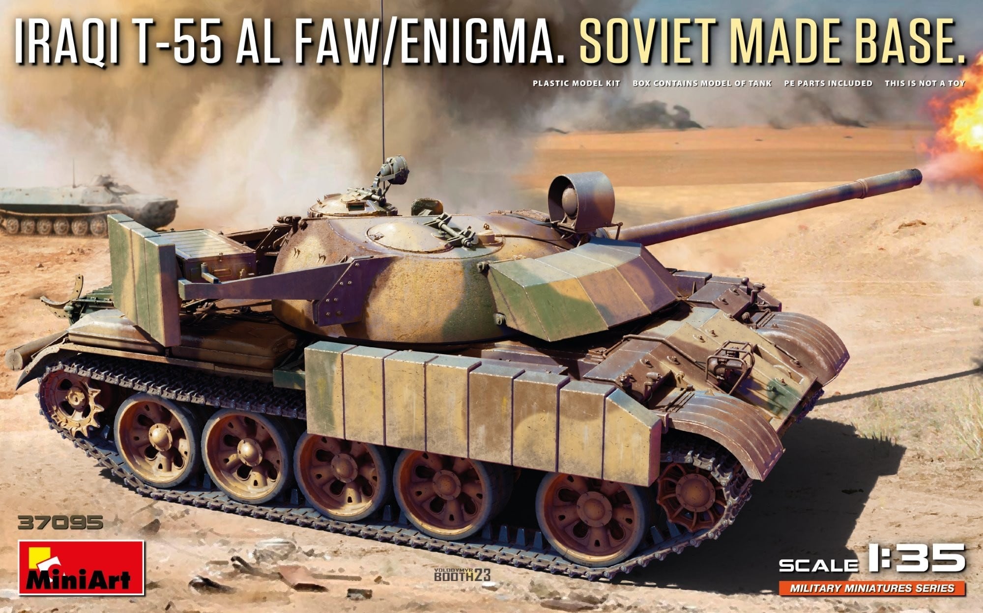 37095 IRAQI T-55 AL FAW/ENIGMA. SOVIET MADE BASE