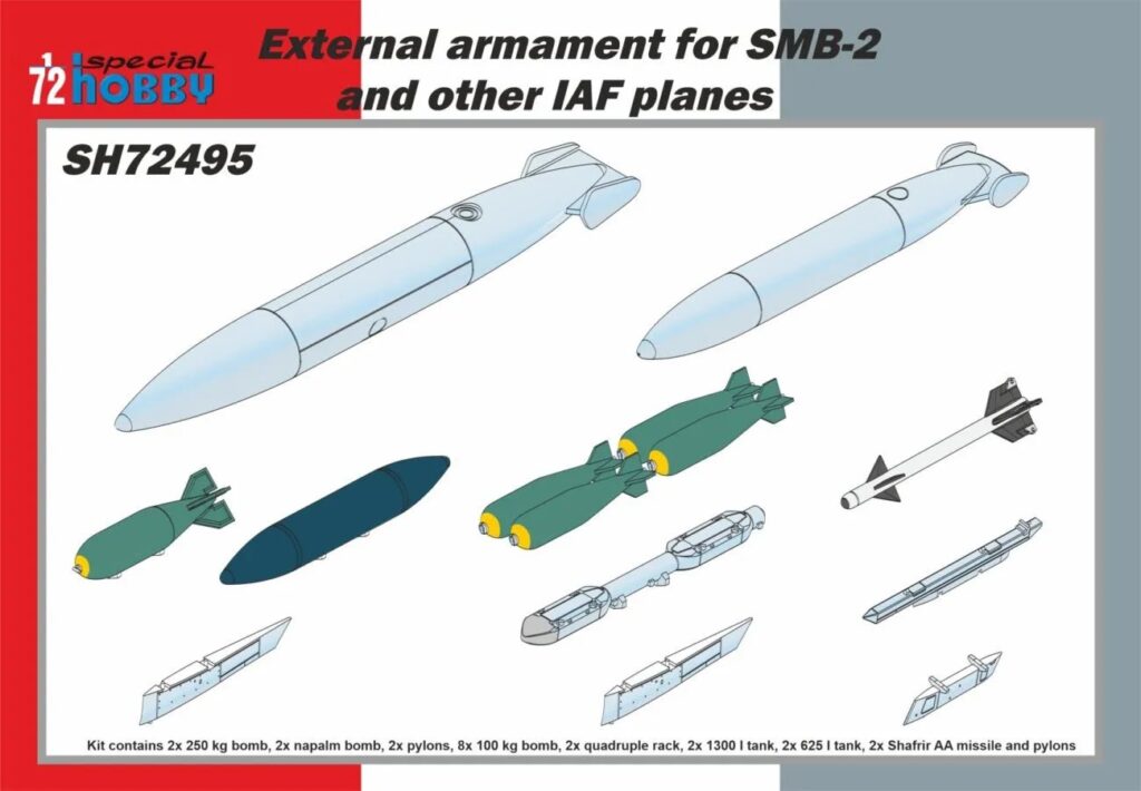 External armament for SMB-2 and other IAF planes 1/72
by Special Hobby