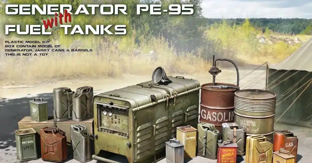 Generator PE-95 with Fuel Tanks from Miniart in 35th scale