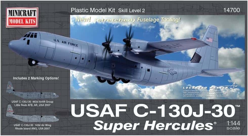 Minicraft Model Kits C-130J-30 Super Hercules