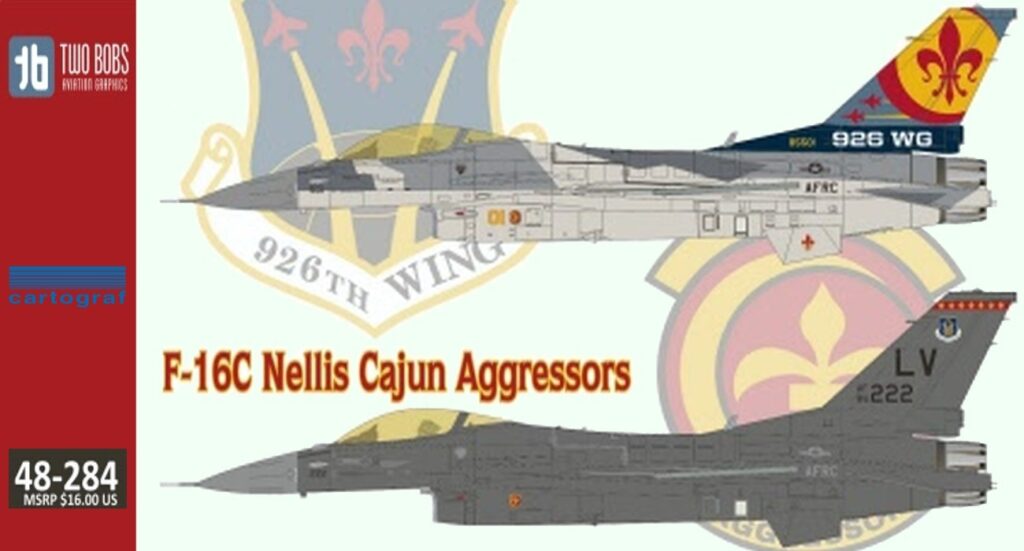 Decals: ‘F-16C Nellis Cajun Aggressors’ Released
