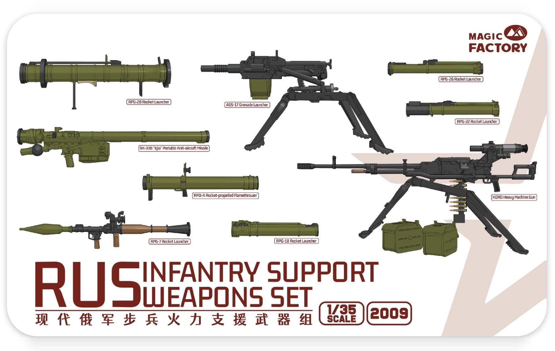 Magic Factory:  RUS Infantry Support Weapon Set