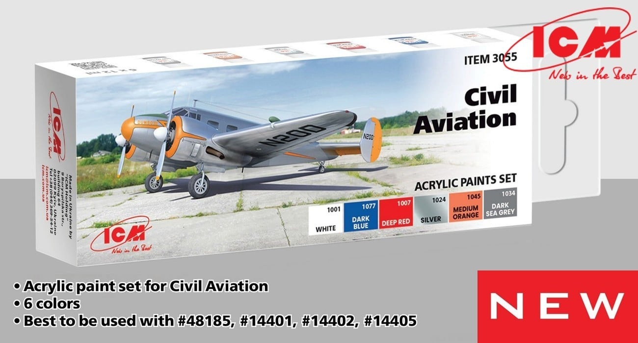 SOON ON SALE: Civil Aviation Paint Set