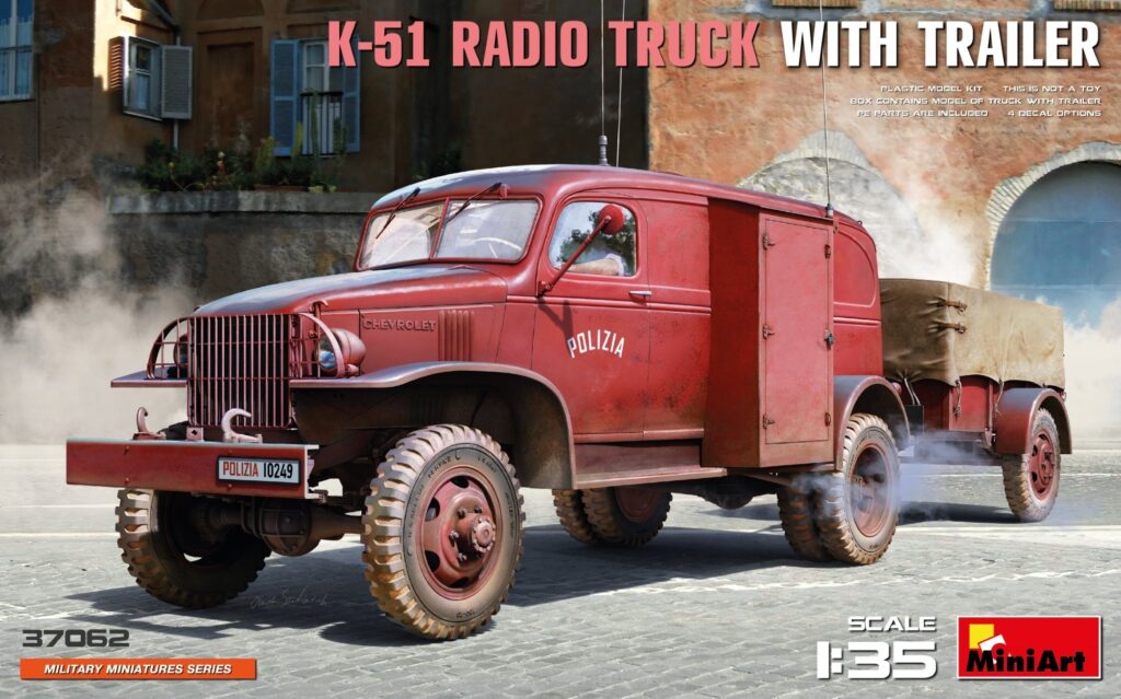 37062 K-51 RADIO TRUCK WITH TRAILER