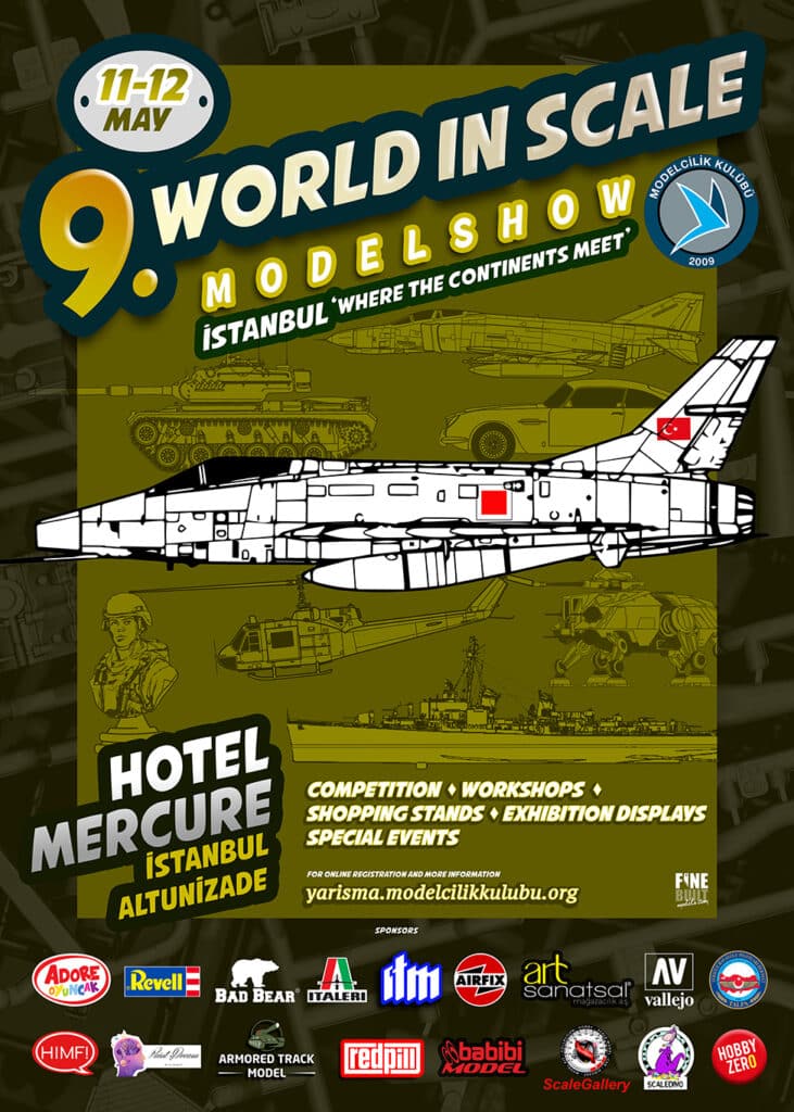 9th World in Scale Model Show F-100 Poster