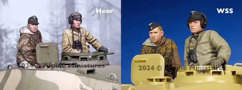 35th scale Heer & Waffen SS Panzer Commander set from Alpine Miniatures