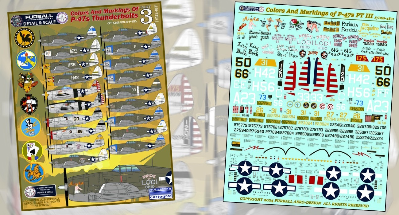Decals: Color & Markings P-47 Part III Out Soon