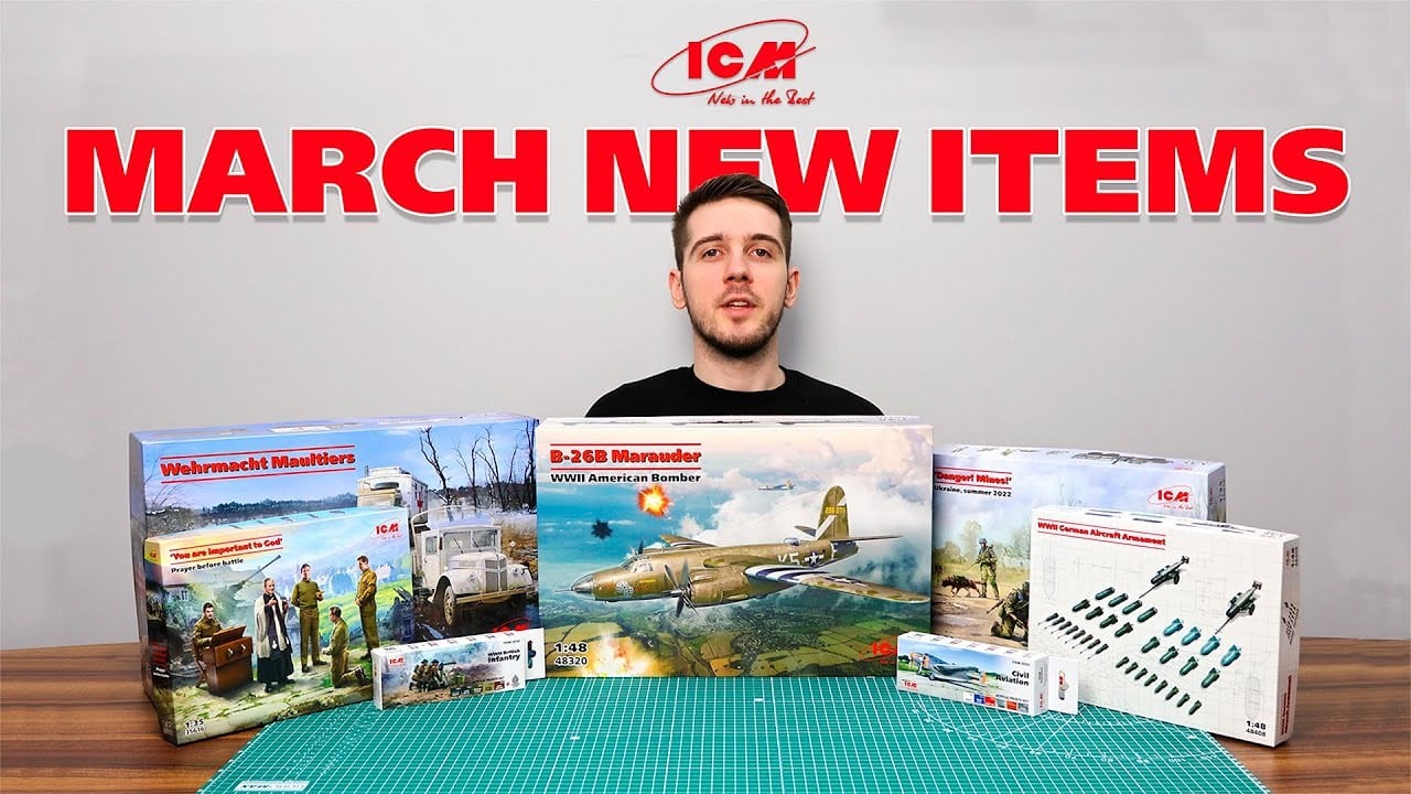 NEW VIDEO! The review of ICM March 2024 Plastic Model Kits
