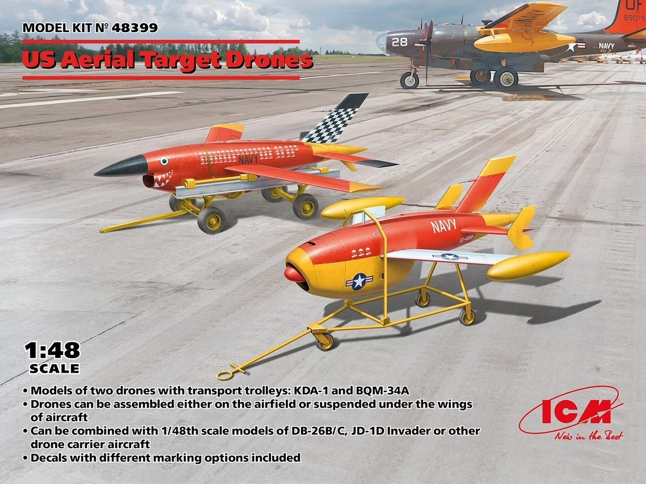 48399 - US Aerial Target Drones - 1:48