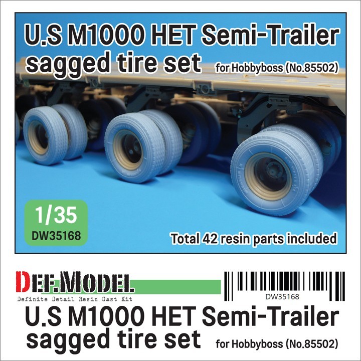 DW35168 US M1000 HET semi-trailer sagged tire set