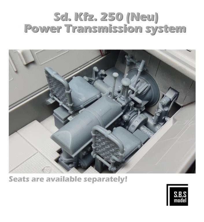 SBS-3D038 Sd.Kfz. 250 (Neu) Power transmission system