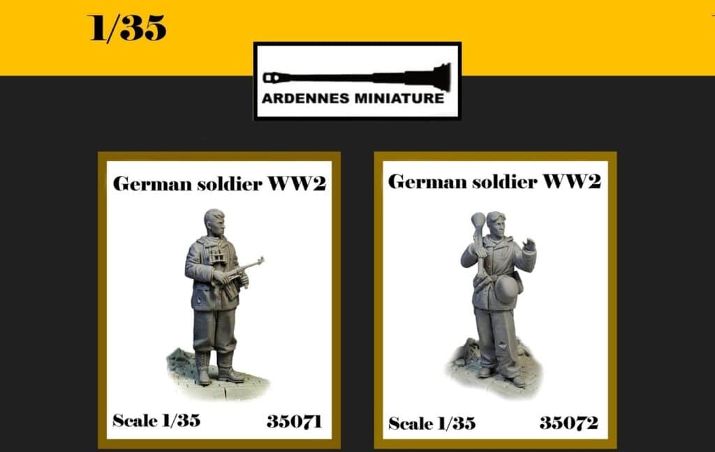 Ardennes Miniature: WW2 British Paratroopers & German Soldiers