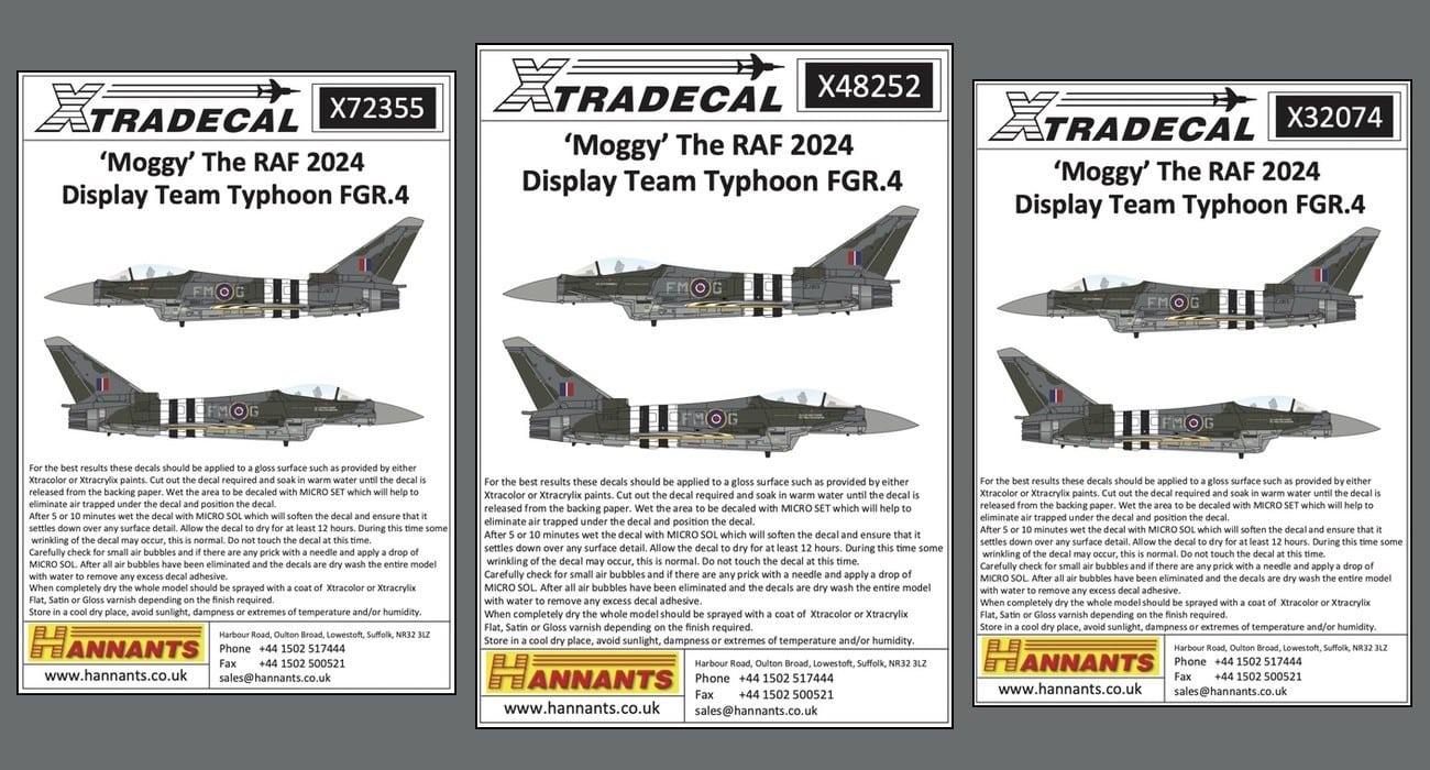 Decals: ‘Moggy’ RAF Display Typhoon