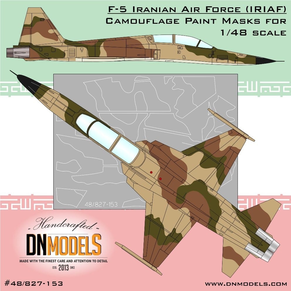 F-5 Iranian Air Force Camouflage Paint Masks