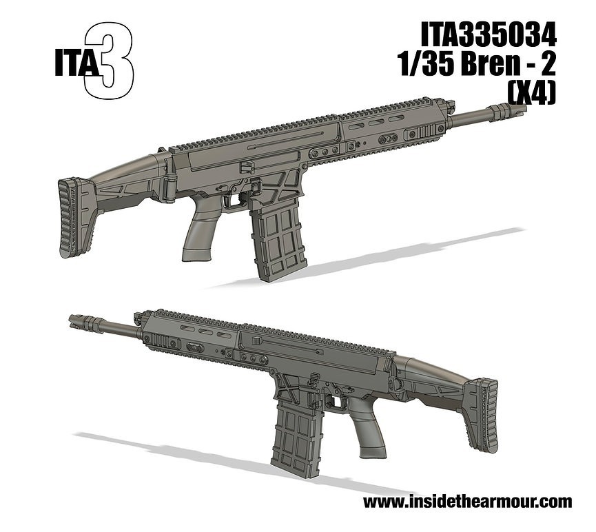 ITA335034 1/35 Bren 2 Rifle (x4)