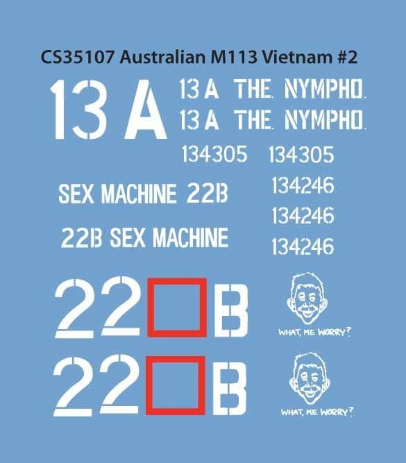 CS35107 Aust M113 Vietnam - Sex Machine & Nympho