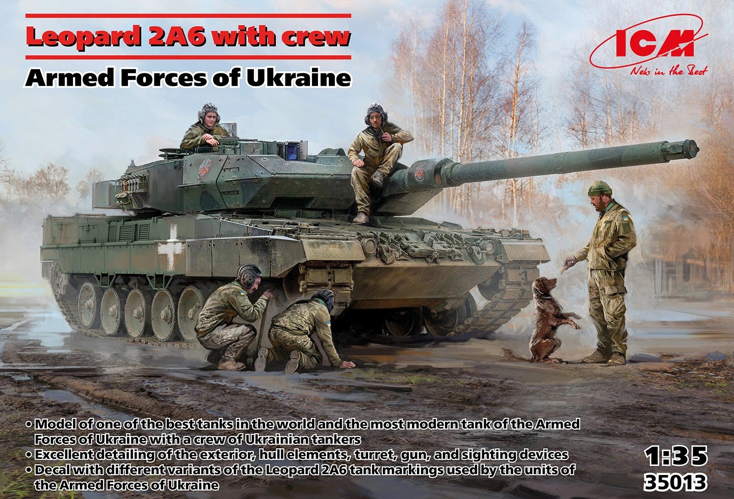 ICM 1/35th Scale Leopard 2A6 with Crew: The Modelling News – Hobbyzero
