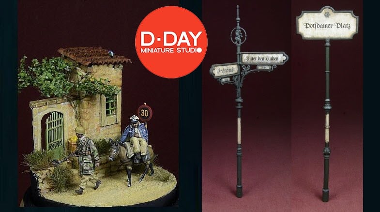 D-Day Miniature Studio's Asino in July, with Berlin & Parras signs.