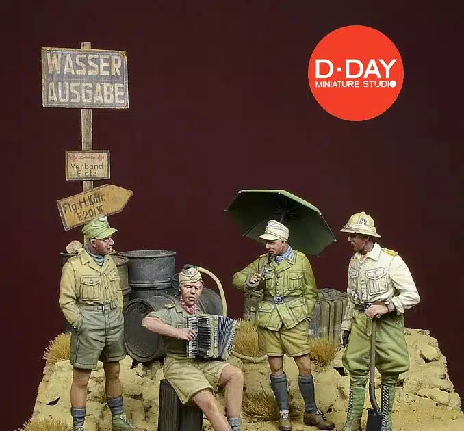 D-Day Miniature Studio's new Afrika Korps Sodliers...