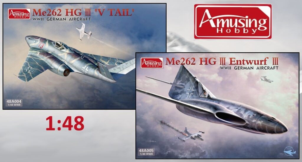 The August releases of Me262 Vtail & Me262 Entwurf