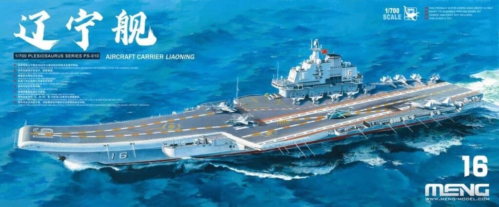 Meng's PLAN Type 001 Aircraft Carrier Liaoning 1/70th size