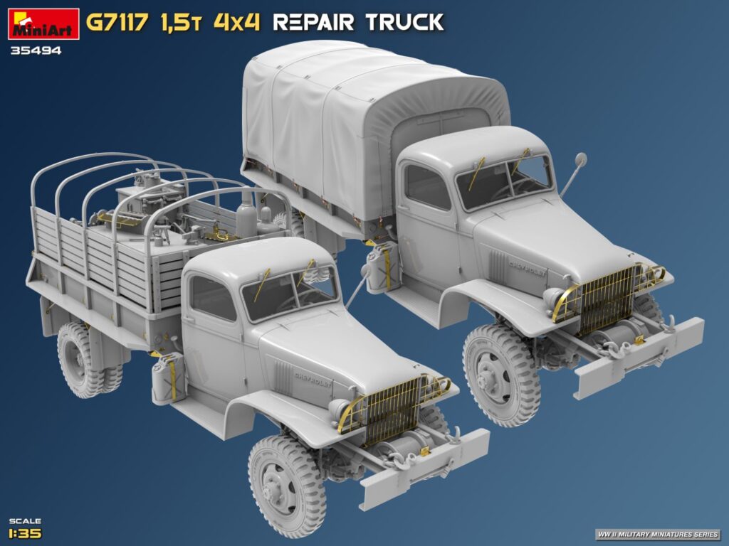 Kit Modèle Réduit MiniArt Dépanneuse 4x4 1,5t - Échelle 1/35 (Réf. 35490) - Neuf, Pour Maquettistes