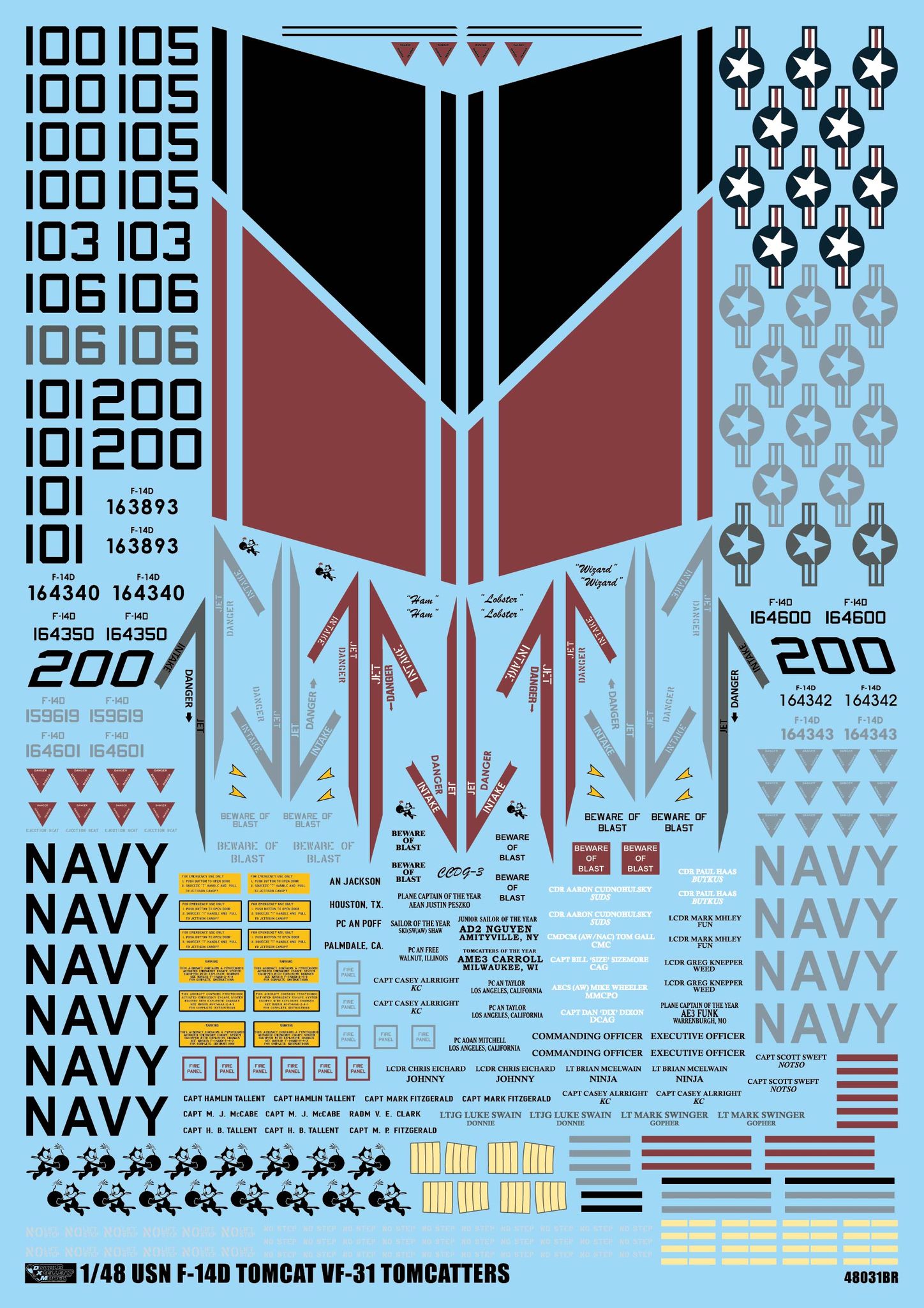 DXM VF-31 Tomcatters Decal-5