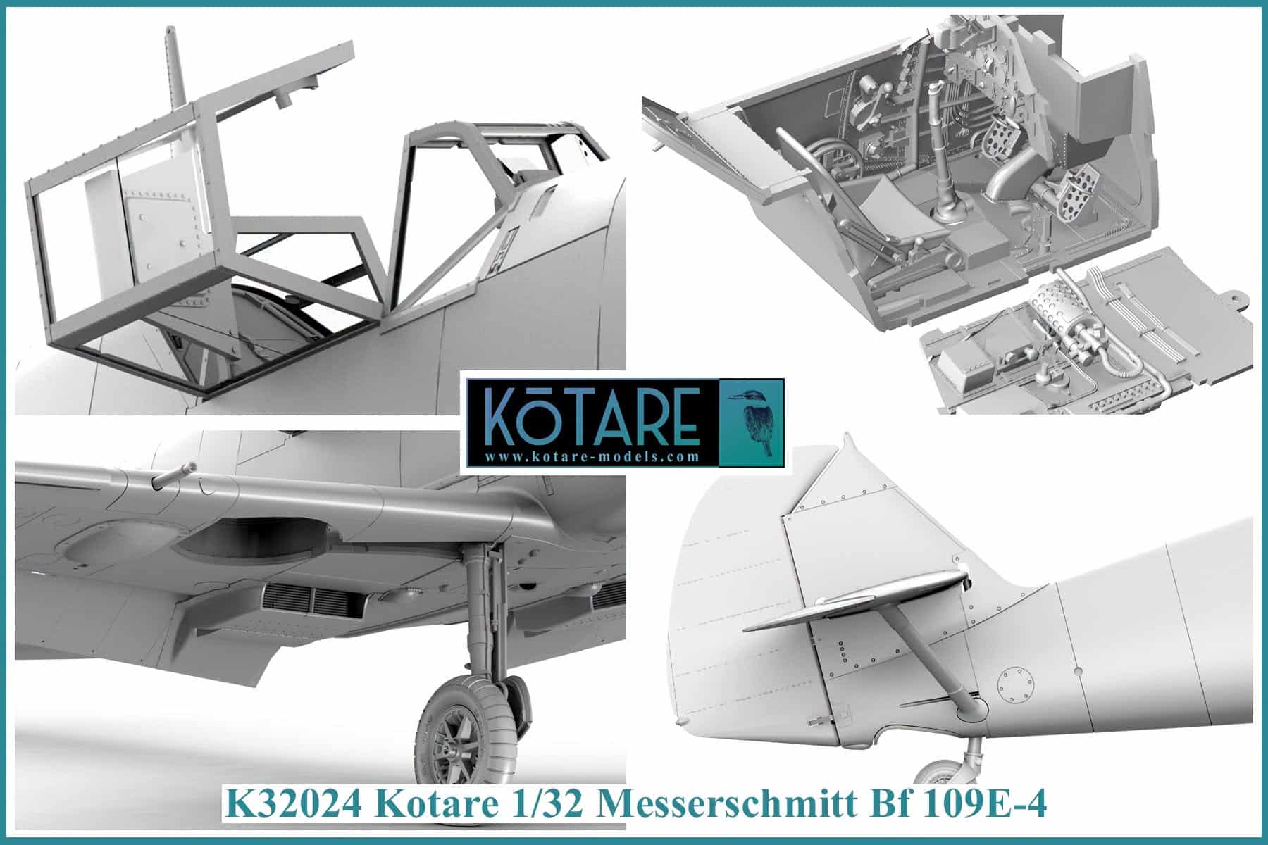K32024 Kotare 1/32 Bf 109E-4 Update