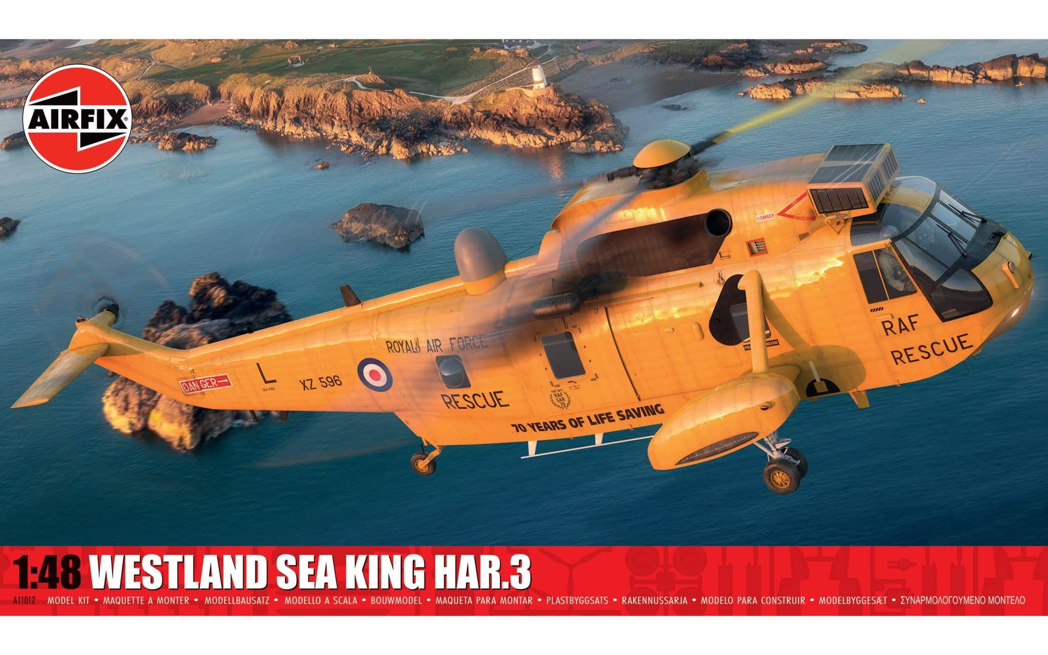 Airfix 1/48 Westland Sea King HAR.3 A11012 RAF Search and Rescue helicopter model kit