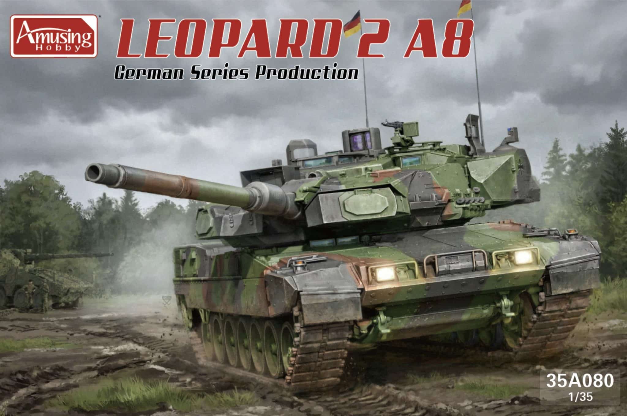 Amusing Hobby 1/35 German Leopard 2A8 DEU 35A080 plastic model kit