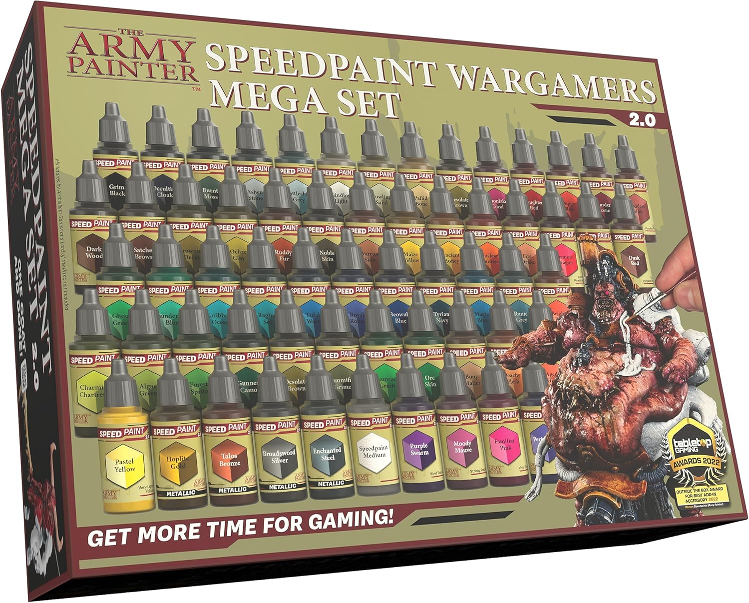 The Army Painter Speedpaint 2.0 Mega Set dropper bottles for Warhammer 40K Slapchop painting