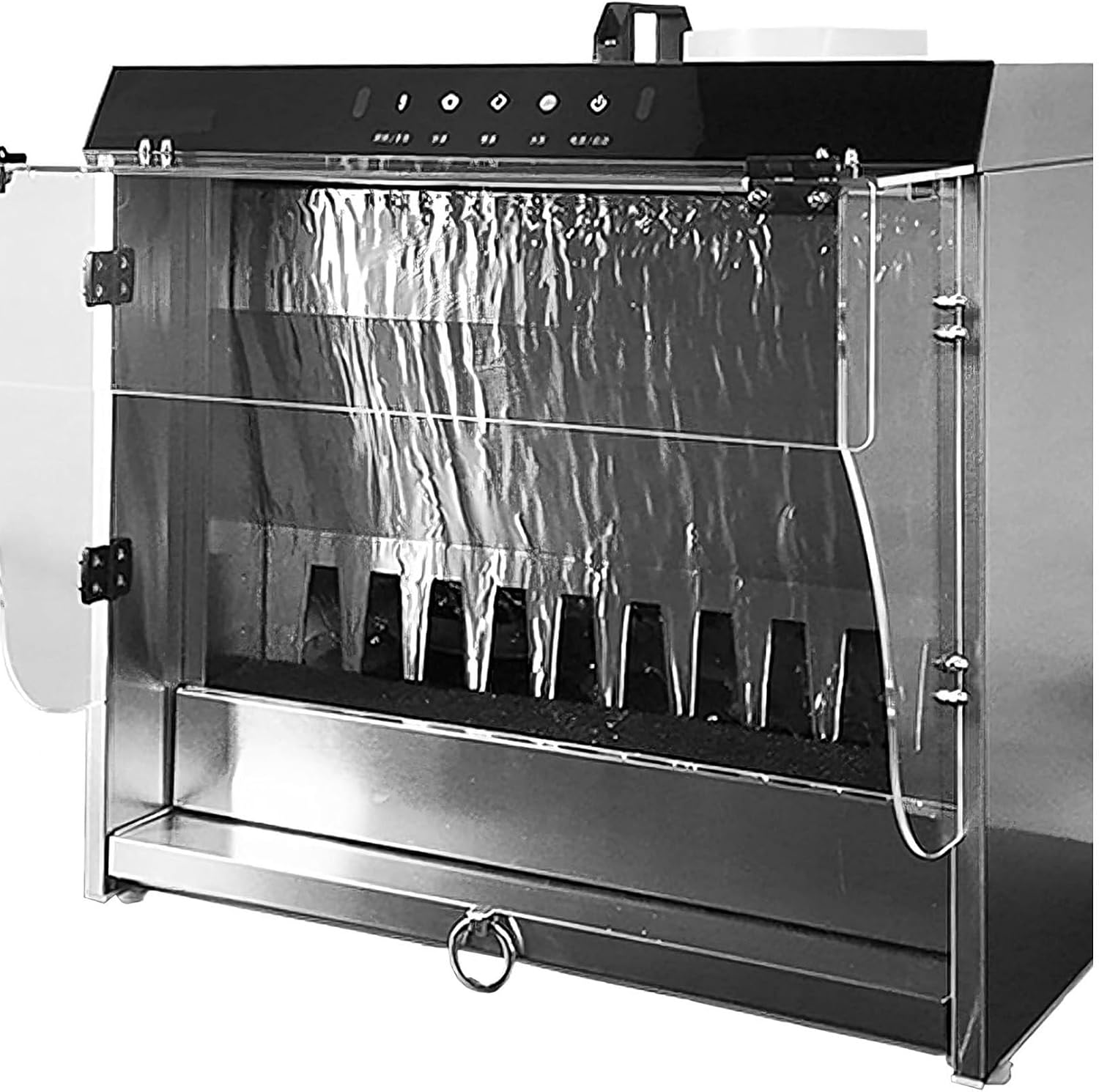 High CFM metal and waterfall airbrush spray booth for lacquer paints and 3D resin fumes