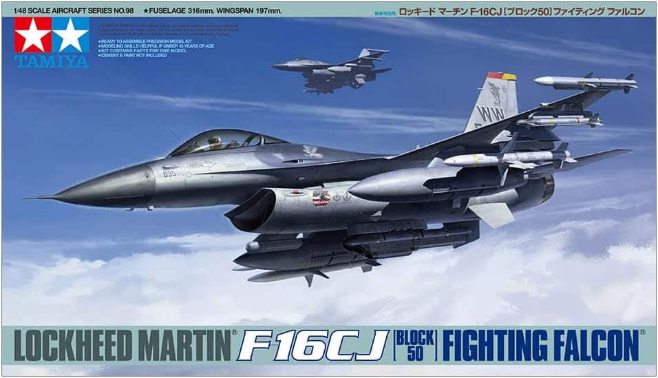 Tamiya 1/48 F-16CJ Block 50 Fighting Falcon 61098 plastic model kit