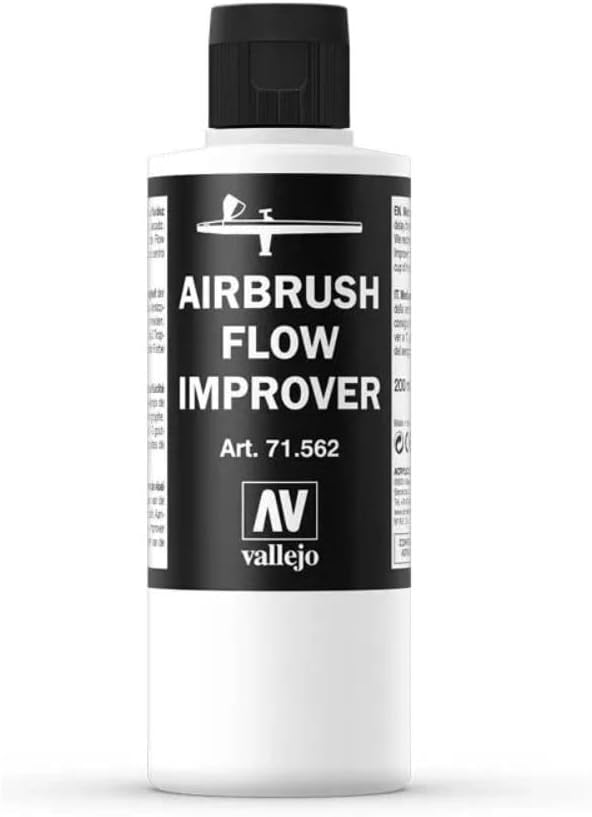 Vallejo Airbrush Flow Improver 200ml bottle for preventing airbrush tip dry and clogging